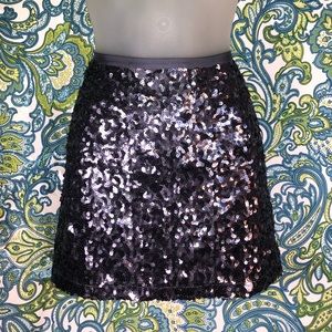 Sexy Sequined Periwinkle Purple Mini Skirt